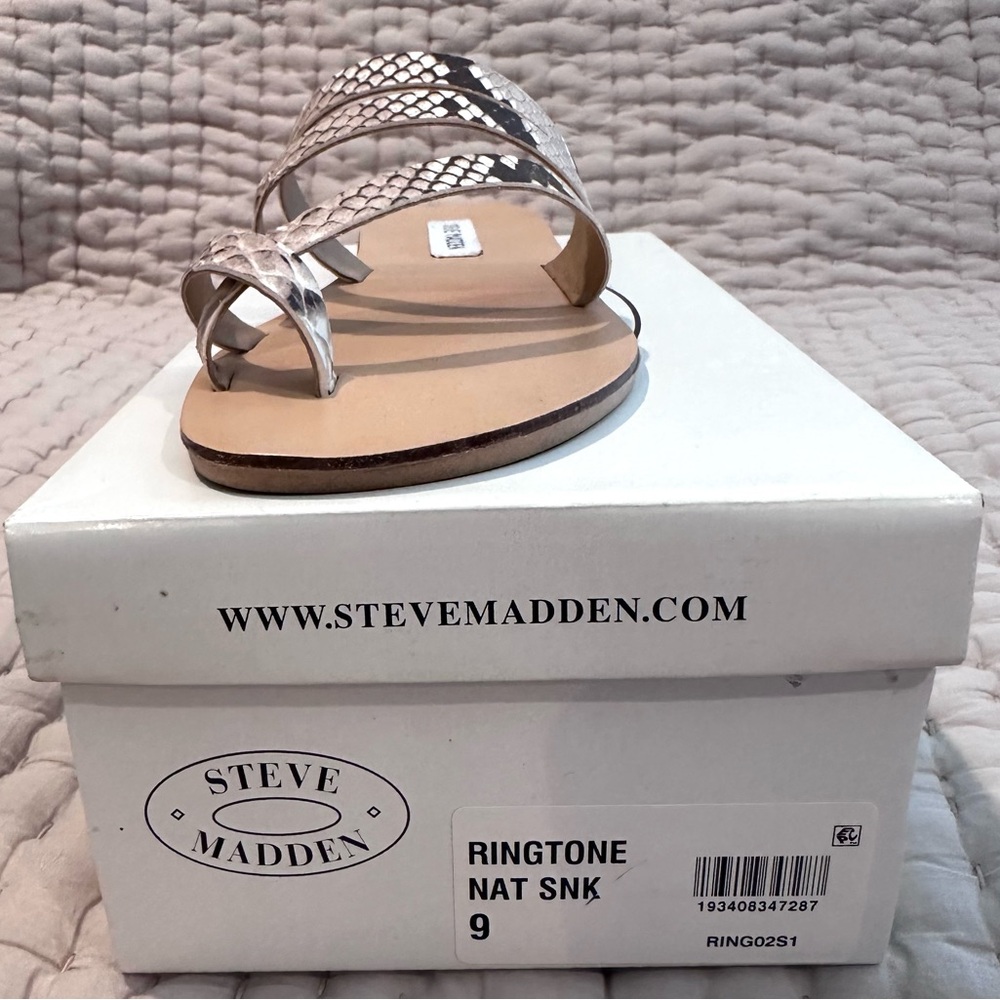 Steve Madden Gray Sandals with Braided Straps (NEW)